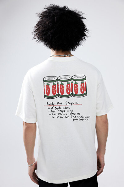 Tee&more. Unisex Oversize The Bear μπλουζάκι με στάμπα στην πλάτη και την μπρ...
