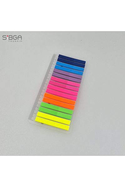 sibga tasarım Thin Strip 320 Sheets Transparent Color Postit Post-It Post It. Bookmark Bookmark Postit Sticker