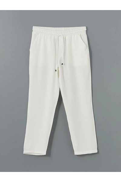 LC Waikiki Carrot Cut Women's Trousers with Elastic Waist