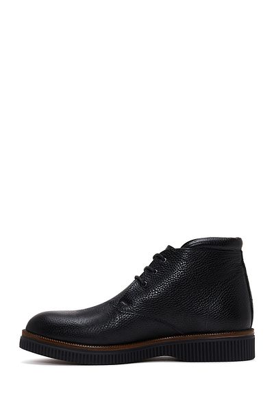 Derimod Men's Black Lace-Up Leather Boots 25Wfd6104Ft