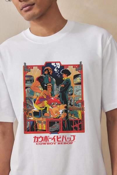 Tee&more. Tricou premium unisex oversized cu imprimeu Cowboy Bebop