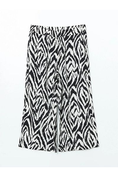 LC Waikiki Patterned Women's Capri with Elastic Waist