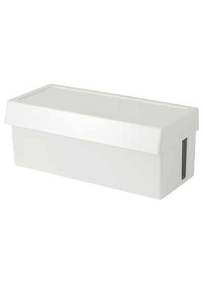 IKEA Sattıng kablo düzenleme kutusu, beyaz, 32x14x12 cm