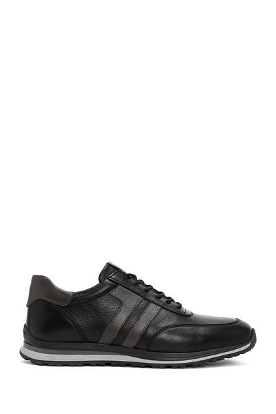 Derimod Men's Black Lace-Up Leather Casual Sneaker 25Wfd674918