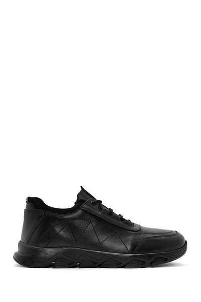 Derimod Men's Black Lace-Up Leather Casual Shoes 25Wfd6744Ft