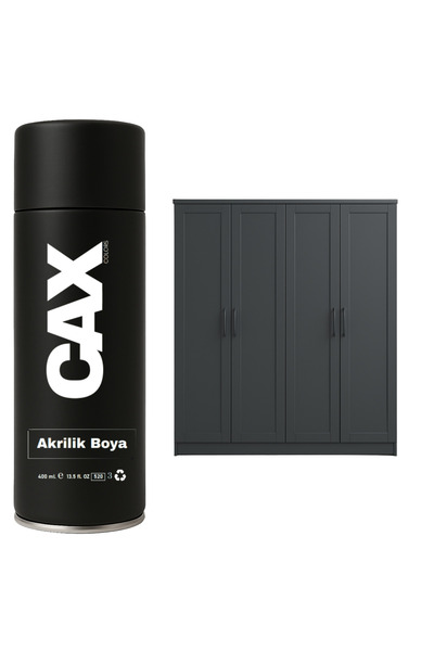 caxcolors DEMİR&AHŞAP&PLASTİK DOLAP BOYASI ÖZEL YAPIM AKRİLİK SPREY BOYA 400 ML