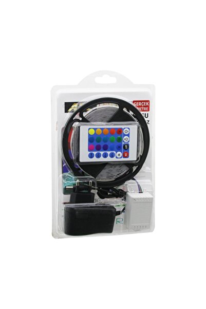 Findit ATC LED STRIP EL-07-RUS-K 5MT KUMANDALI - ADAPTÖRLÜ RGB RENKLİ ŞERİT L...