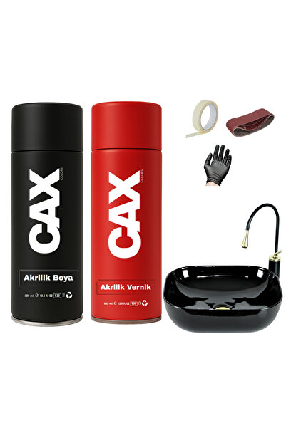 caxcolors SUYA DAYANIKLI PARLAK BEYAZ LAVABO-FAYANS-EVYE SPREY BOYASI 400 ML ...