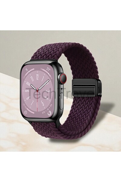 TechTrove Apple Watch 41/40/38 Mm Series Se/9/8/7/6/5/4/3 Kordon Örgü Tasarım...
