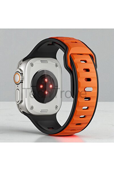 TechTrove Apple Watch Ultra 49mm Kordon Silikon Strap Kayış