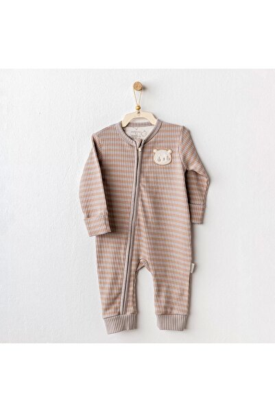 Budi Bear Time Baby Jumpsuit Beige