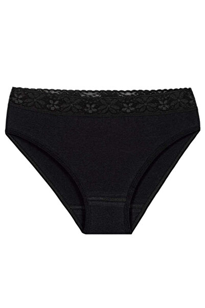 Özten 6 Pack Women's Panties with Lace Waist Bikini Ozt6206