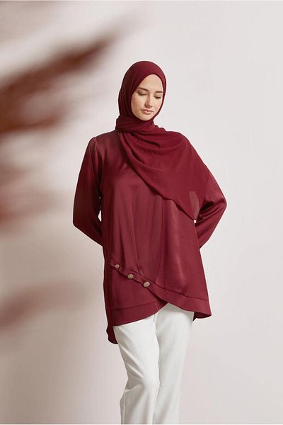 Alvina Asymmetric Cut Tunic 45679