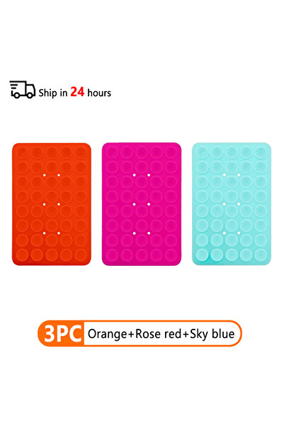 Choice 3PC Set 5 Double Sided Silicone Suction Cup Phone Case Detachable Stan...