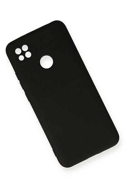CepteToptan حافظة هاتف Xiaomi Redmi 9C من السيليكون المخملي الداخلي - أسود - MKİ6954-3564