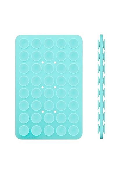 Choice Sky Blue-1PC Double Sided Silicone Suction Cup For Mobile Phone Adhesive Silicone Rubber Sucker Pad