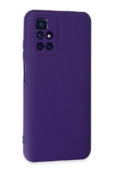 CepteToptan حافظة هاتف Xiaomi Redmi 10 2022 مصنوعة من السيليكون المخملي الداخلي - أرجواني - MKİ9477-8633