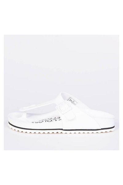 Benetton Black-White Flip Flops