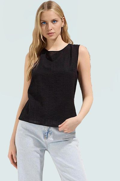 PayBuy Summer Sleeveless Blouse Flared Cotton Woven Comfortable Casual Trending Design Perfect Fit