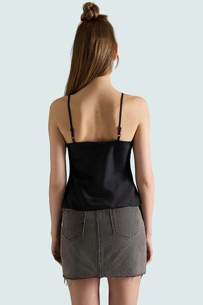PayBuy Women's Satin Strap Lace-Up Blouse Comfortable Summer Casual Style Perfect Fit Stylish Look