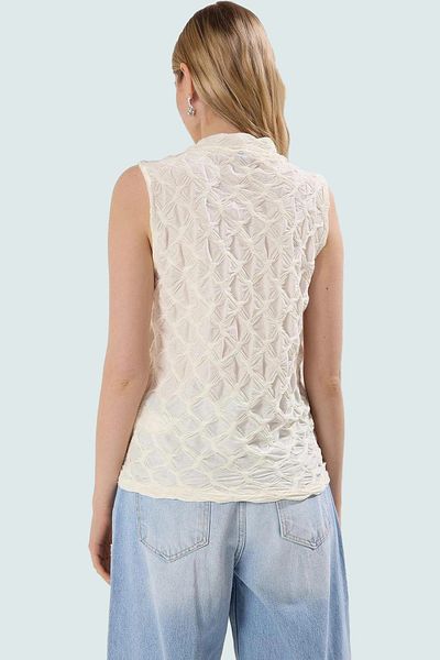 PayBuy Seersucker Textured Regular Blouse Summer Comfortable Polyester Elastane Long Lasting Zarifane Design