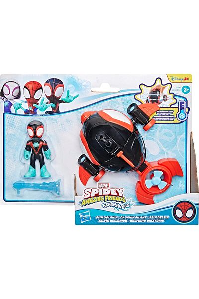 Hasbro Spidey And His Amazing Friends Waterwebs Spin Dolphin G1465