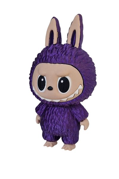 3DONE MODELS Labubu Figurine – Collectible Character, 3D Printed, Sparkling Purple, Geek Decor & Unique Gift