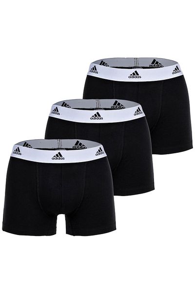 adidas , Set of boxers with logo waistband Active Flex - 3 pairs, White, Black, 2XL