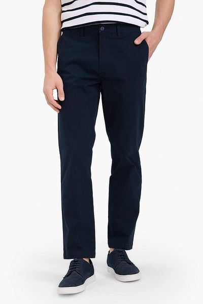 DeFacto Regular Fit Regular Cut Straight Leg Chino Trousers D7349Ax25Au
