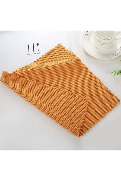 Ekostem Kitchen Cleaning Cloth 30*30 cm Stain-Proof No Odor Velvet Kitchen Cloth (3 Pieces)