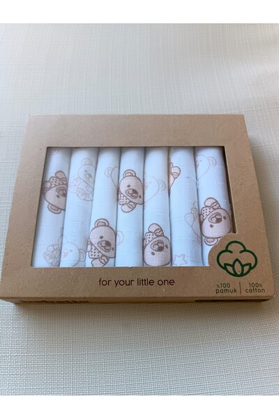 Bilge Trend مناديل مبللة لفم الأطفال من AYICIKLI مصنوعة من نسيج الموسلين القط...