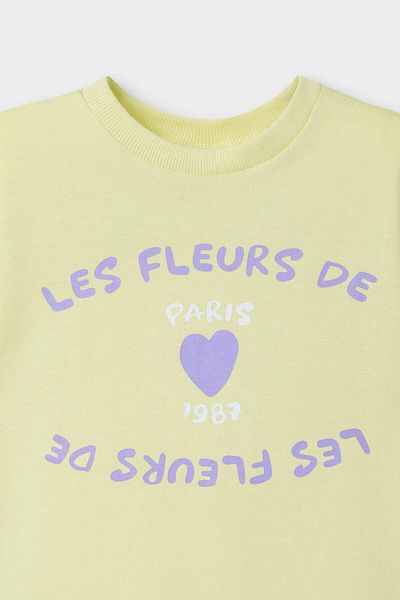 DeFacto Baby Girl Regular Fit Crew Neck Slogan Printed Short Sleeve T-Shirt F3494A525Au