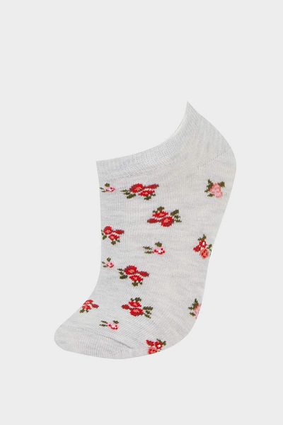 DeFacto Women's 5-Piece Cotton Booties Socks F5627Axns