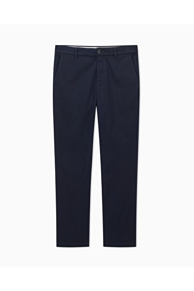 Armani Exchange Erkek Normal Bel Uzun Dar Paça Cep Detay Düz Model Lacivert Pantolon 8NZP20 ZN1RZ9-1583
