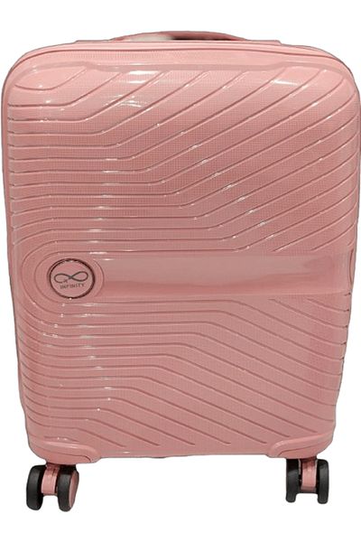 INFINITY Cabin Size PP Luggage with Security Zipper and 360° Spinner Wheels