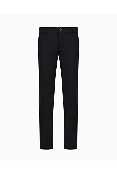 Armani Exchange Erkek Normal Bel Uzun Dar Paça Cep Detay Düz Model Siyah Pantolon 8NZP20 ZN1RZ9-1200