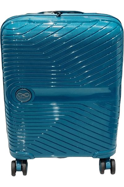 INFINITY Cabin Size PP Luggage with Security Zipper and 360° Spinner Wheels