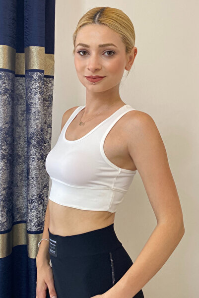 moddosa fashion Women's Sports Swimmer Back Crop Top Bustier