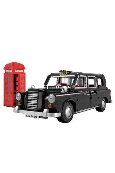cada LEVC London Taxi car made of building blocks 1871 pcs
