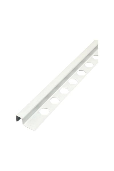 LANDBUILD 2.50m Matte White Square Decorative Corner 12mm SA001-WM-12H
