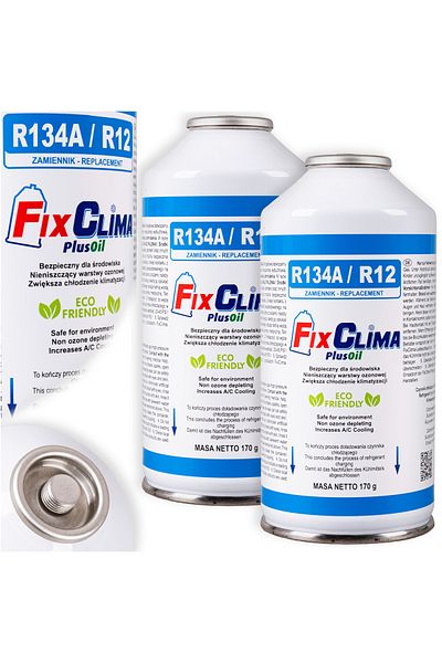 FixCla 2x GAZ PENTRU UMPLERE APARAT DE AER CONDIȚIONAT REFRIGERANT R134A