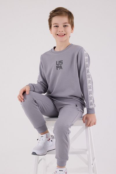 U.S. Polo Assn. Licensed Boys' Bottom Top 2 Piece Tracksuit Set