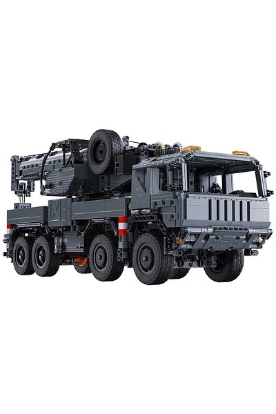 cada Military truck with crane made of building blocks C61507W, 2686 pieces