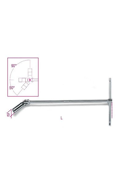 Beta 959 16 Articulated Spark Plug Socket Long 16mm 5/8''