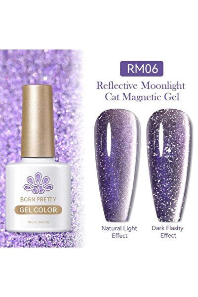 Born Pretty Reflective Moonlight Cat Magnetic Gel 10ml (6 Renk)