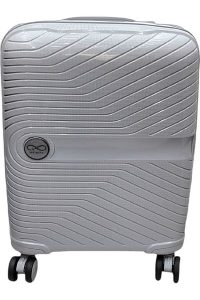 INFINITY Cabin Size PP Luggage with Security Zipper and 360° Spinner Wheels