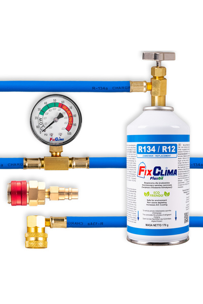 FixCla KIT DE REUMPLERE AER CONDIȚIONAT R134A + ADAPTOR