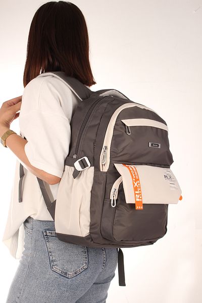 Fiyaka Rlx-2059 School Backpack Student Daily Travel Holiday Sports Walking Trip Smoked