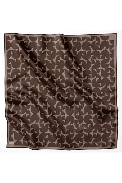 Belli Μεταξωτό μαντίλι Twill - 4117-86 Καφέ