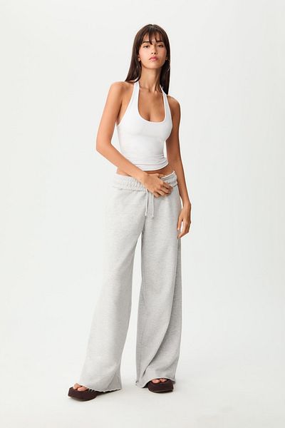 World Fashion Trends Ecru Halter Neck Crop Top Body